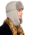 thumbnail image 4 of Breezora Winter Ear Flap Hat For Extreme Weather Windproof Cold Proof Ski Mask With Fleece Lining For Men And Women L Size Khaki, 4 of 6