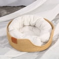 thumbnail image 3 of Cipaher Cats Woven Straw Cat Bed Sleeping Nest Basket with Cushion Breathable for Kitten Small Dogs Puppy, 3 of 5