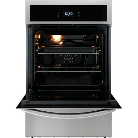 Frigidaire - Gallery 24 inch Single Gas Wall Oven with Air Fry - Stainless Steel