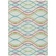 thumbnail image 2 of Addison Rugs Chantille Indoor/Outdoor Transitional Waves White Washable Rectangle Rug, 3' x 5', 2 of 6