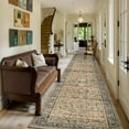 thumbnail image 6 of BERTHMEER 2'x10' Brown Long Runner Rugs for Hallway Entryway Bathroom Bedroom Kitchen Non Skid Washable Vintage Traditional Distressed Runner Rugs, 6 of 8