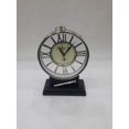thumbnail image 3 of Vintage Decorative Retro Nautical Desk Clock Table Shelf Clocks Black Base, 3 of 3