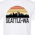 thumbnail image 4 of Inktastic Seattle Washington Skyline Sunset T-Shirt, 4 of 5