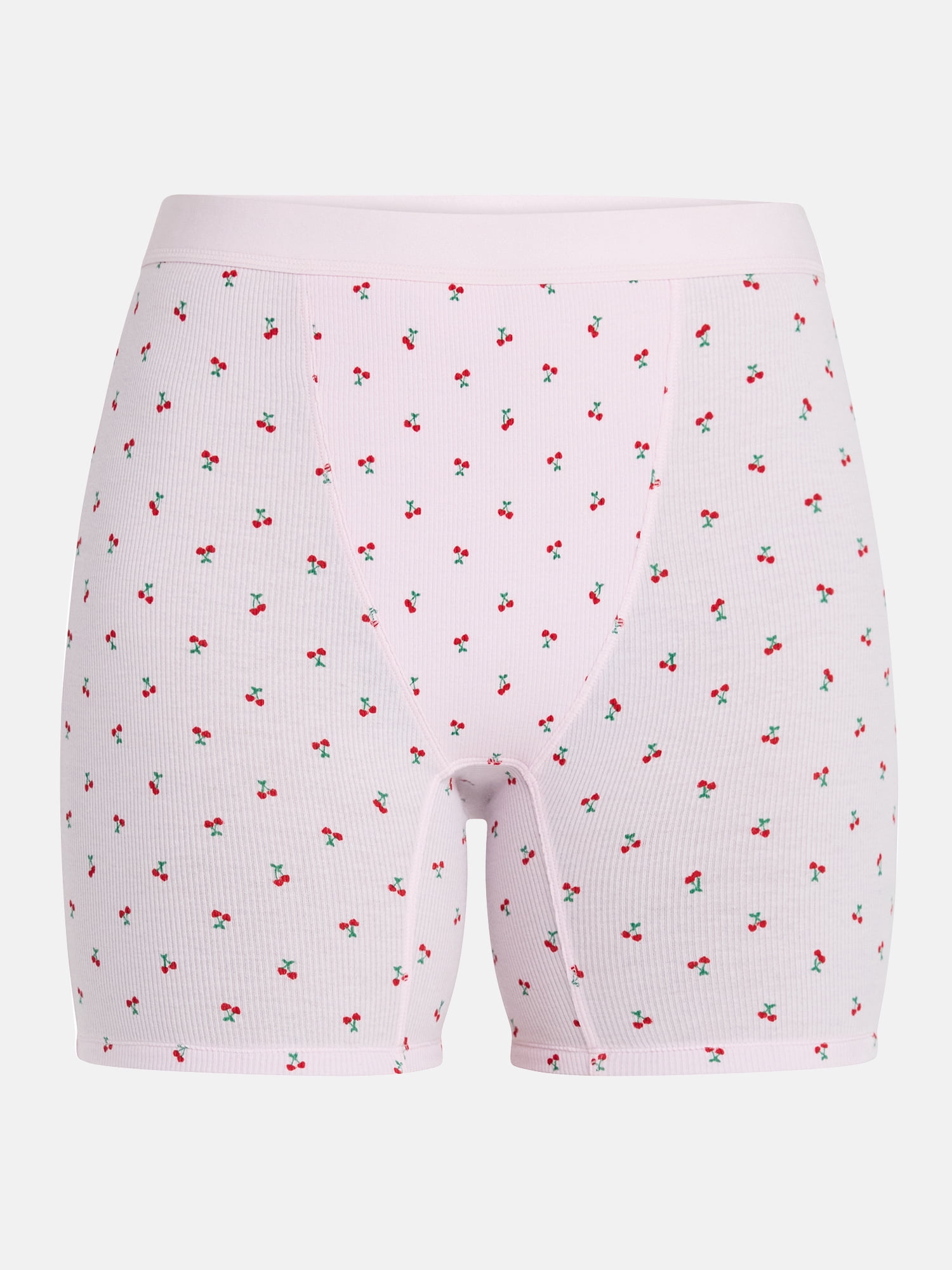 No Boundaries Cotton Stretch Ribbed Boxer Short Panties, Women's XS-XXXL