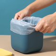 thumbnail image 3 of Eco-Friendly Mini Swing Top Trash Can, With High Quality Material For Easy Cleaning And Odor Control, Detachable Design With Wide Opening, Suitable For Makeup Tables Vanities, 3 of 5