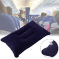 thumbnail image 4 of Almohada De Viaje Suave Y Cómoda, Para Viajar, Acampar O Incluso En Su Oficina. Útil Para Viajar, Con Tamaño Compacto, Diseño Plegable, Material De PVC, Color Marino,, 4 of 7
