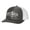 Charcoal/White, variant on Christian Jesus Saved My Life 3 Nails Mens Embroidered Mesh Back Trucker Hat, Black/Black