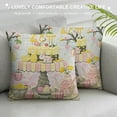 thumbnail image 3 of PRATYUS  Happy Easter Pillow Covers , Bunnies Eggs Rabbits Decorative Farmhouse Spring Flower Throw Pillowcases for Home Sofa Couch Decoration，Multi-Size, 3 of 5