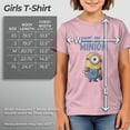 thumbnail image 5 of Girl's Despicable Me Cute One in a Minion Graphic Tee Light Pink X Large, 5 of 8