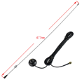 thumbnail image 3 of 4X UT-108UV SMA-M 144/430MHz Dual Band Magnet Antenna for Radios, 3 of 7