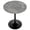 Dark Gray & Black, variant on GZXS Round Dining Table, 27.56" Circle Tulip Leisure Table with Sintered Stone Top & Iron Pedestal, Mid Century Modern Bistro Table for Small Places, Kitchen, Living Room, Cafe (Dark Gray & Black)