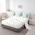 thumbnail image 5 of Homewish Cute Cartoon Dinasur 7-Piece Twin Bedding Sets,Wild Animal Bedding Comforter Set,Pixel Geometric Grid Sheet Sets For Boys Kids,Super Cozy Room Decor Reversible, 5 of 8