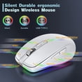 thumbnail image 4 of Rechargeable Wireless Mouse, 2.4G RGB 4 Adjustable DPI (maximum 3600) Silent Ergonomic Mouse with 6 Buttons, 4 of 7