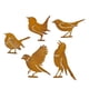 thumbnail image 3 of Adorno de silueta de pájaro para césped, adorno de jardín, pájaro de hierro oxidado para cercas Estilo B, 3 of 9
