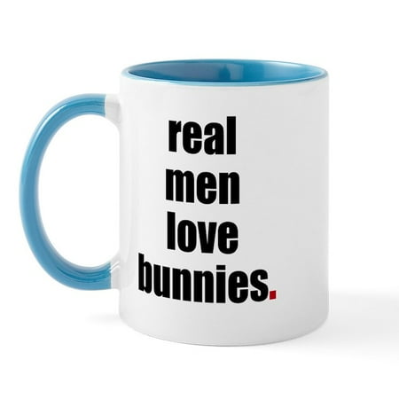 

CafePress - Real Men Love Bunnies Mug - 11 oz Ceramic Mug - Novelty Coffee Tea Cup