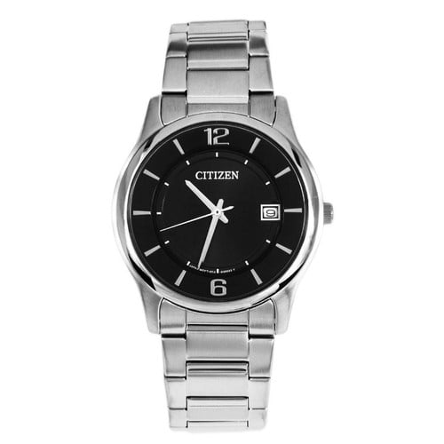 Citizen Men's Classic Black Dial Watch Quartz Mineral Crystal BD002054E