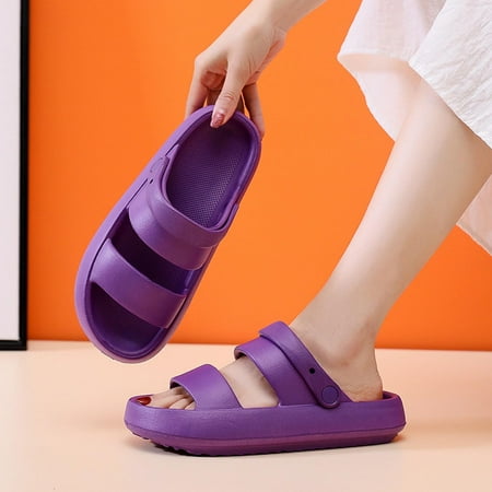 

Winter Savings Clearance! SuoKom Sandals Women Casual Soft Bottom One Shoe Two Wears Sandals Slippers Outdoor House Shoes Sandals Slippers for Women or Men