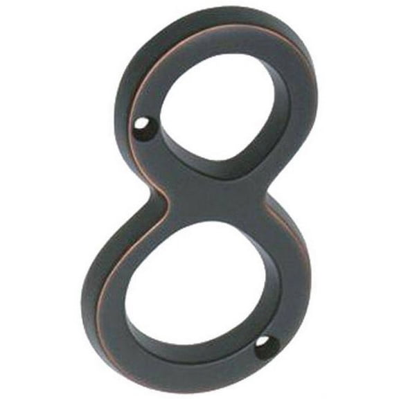 Schlage SC2-3086-716 House Number 8, Aged Bronze, 4"