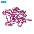 thumbnail image 3 of Uxcell Safety Pins 1.57 Inch Large Metal Sewing Pins Rose Red 12Pcs, 3 of 5
