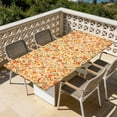 thumbnail image 6 of ARTSLION Waterproof Fitted Rectangle Tablecloth With Elastic Edge, Wipeable Table Cover For 6 Ft Tables, Perfect For Outdoor Picnic & Camping,24"x48",Flowers, 6 of 6
