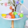 thumbnail image 4 of Sequin Easter Eggs Hanging Ornaments 3 inches for Spring Birthday Tree Wreath Table Bowl Scatter Home Kitchen Party Favors DIY Craft Basket Filler Indoor Decoration Gift Supplies Set of 6, 4 of 7