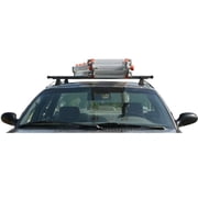 Apex Steel Universal Telescoping Strap-Attached Roof Cross Bars, 44 to 60 Wide, Set of 2