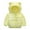 Yellow, variant on Ougyinr 1-6T Kids Baby Boys Girls Hooded Winter Coats Jacket Colorful Hoods Light Puffer Down Outerwear Jacket with Ears Outwear