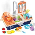 thumbnail image 1 of Juguetes Pretend Play para fregadero de cocina, bonita piedra, con estufa, 1 of 9