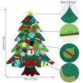 thumbnail image 3 of Leonard DIY Felt Christmas Tree Set Plus Snowman, DIY Wall Christmas Felt Tree, Xmas Decorations Wall Hanging 32 Ornaments Kids Gifts Party Supplies, 3 of 7