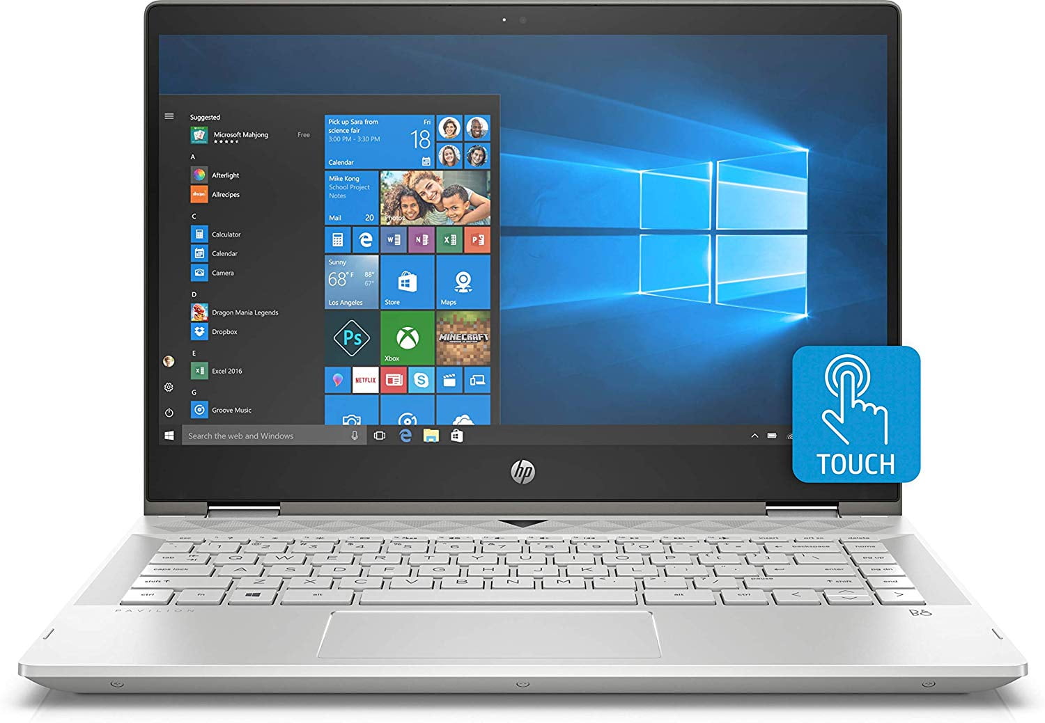 HP Pavilion x360 14" Touchscreen 2in1 FHD IPS Laptop Intel Core i5