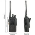 thumbnail image 5 of Long Range Walkie Talkies with Earpiece and LED Flashlight 2 Pack Black, 5 of 7