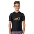 thumbnail image 2 of Boys' Lake Life Short-Sleeve Swimsuit Rashguard Top Swim Shirt, 2 of 6