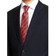 thumbnail image 4 of LN LUCIANO NATAZZI Men's Modern Fit Suit Two Button Blazer Pinstripe 2 Piece Navy Stripe, 4 of 5