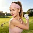 thumbnail image 3 of Women's Yoga Headband Sweat Wicking Non Slip Wide Hairband Silicone Grip Workout Accessory, 3 of 5
