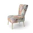 thumbnail image 3 of Designart "Segment Layers of Marbled Rock" Upholstered Fractals Accent Chair and Arm Chair, 3 of 5