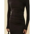 thumbnail image 5 of Ruffled Maxi Dress with Crew Neck, 5 of 5
