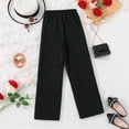 thumbnail image 6 of Girls Pants Summer Girl Loose Pants Casual Pants Straight Bottom for Children Clothes Girls Fashion,Color:Black,Size:7-8 Years, 6 of 6