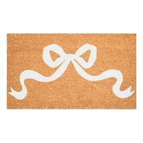 Pretty White bow Doormat, 17" x 29"