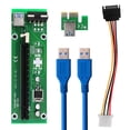thumbnail image 1 of Usb 3.0 Pci-E Express 1X A 16X Extender Riser Card Adaptador Sata Cable De Alimentación Inevent EL013724-00, 1 of 4