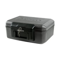 SentrySafe 1200 Fire-Resistant Box Safe with Key Lock 0.18 Cu. ft., Black