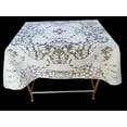 thumbnail image 2 of Alteza Cream / Ecru Color Lace Tablecloth. Floral Design. Square table topper (40" Square, Ecru), 2 of 4