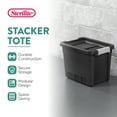 thumbnail image 2 of Sterilite 7.5 Gal Industrial Storage Totes w/ Latch Lids, Black (12 Pack), 2 of 12