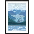 thumbnail image 2 of Art.com Glacier Bay, Alaska, Glacier Scene Art Print by Lantern Press, Black Frame Wall Art, 17" x 23", 2 of 5