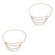 thumbnail image 4 of Guardurnaity Cadena de cintura Adorno para el cuerpo Estilo simple Vestido de mujer Accesorios Dorado Type2 NO2, 4 of 6