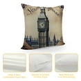 thumbnail image 4 of Nawypu  World Famous Building  Pack Cushion Cover London Paris Pisa Rome Vintage Pattern Square Decor Pillow Shams for Home Sofa Decorative Throw Pillow Case, 4 of 5