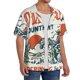 thumbnail image 2 of Balery Cowboy Rising Horse Camisa Casual de Manga Corta con Botones para Hombre, Texturizada, Estilo Cubano, para Playa, Verano-X-Large, 2 of 5