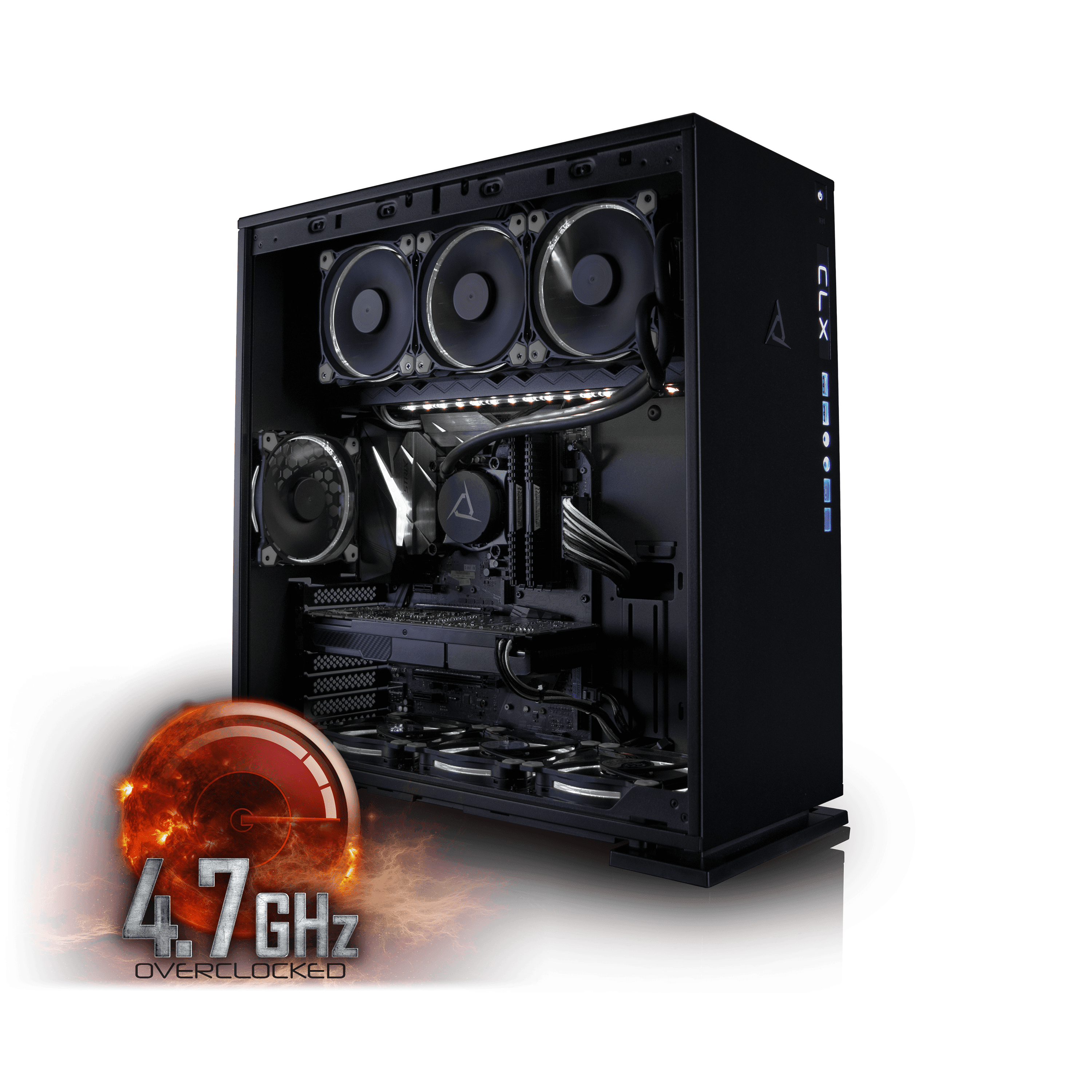 CybertronPC CLX Set High Performance Gaming PC Tripple-Liquid Cooled Z270 Asus Motherboard Intel i7 7700K 4.7GHz(OC)... by CybertronPC