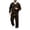 Brown, variant on Zynoxe Mens Plus Size Tracksuit Sets Sports Solid Color V-neck Long Sleeve Sweatshirts Drawstring Wide Leg Pants Sweatsuit Sets with Pockets