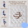 thumbnail image 6 of 5 Inch Memory Foam Mattress Topper , Supportive Fluffy Shredded Memory Foam Filled Pillow Top, Extra Soft Bed Topper with Deep Pocket, 6 of 8