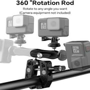 Super Clamp Double Camera Clamp, Crab Plier Clip Bracket Mount Monitor Magic Arm Double Ball Head Adapter for Photo Studio Light Stand, Photography Reflector, Photo Boom Stand, Cross Bars